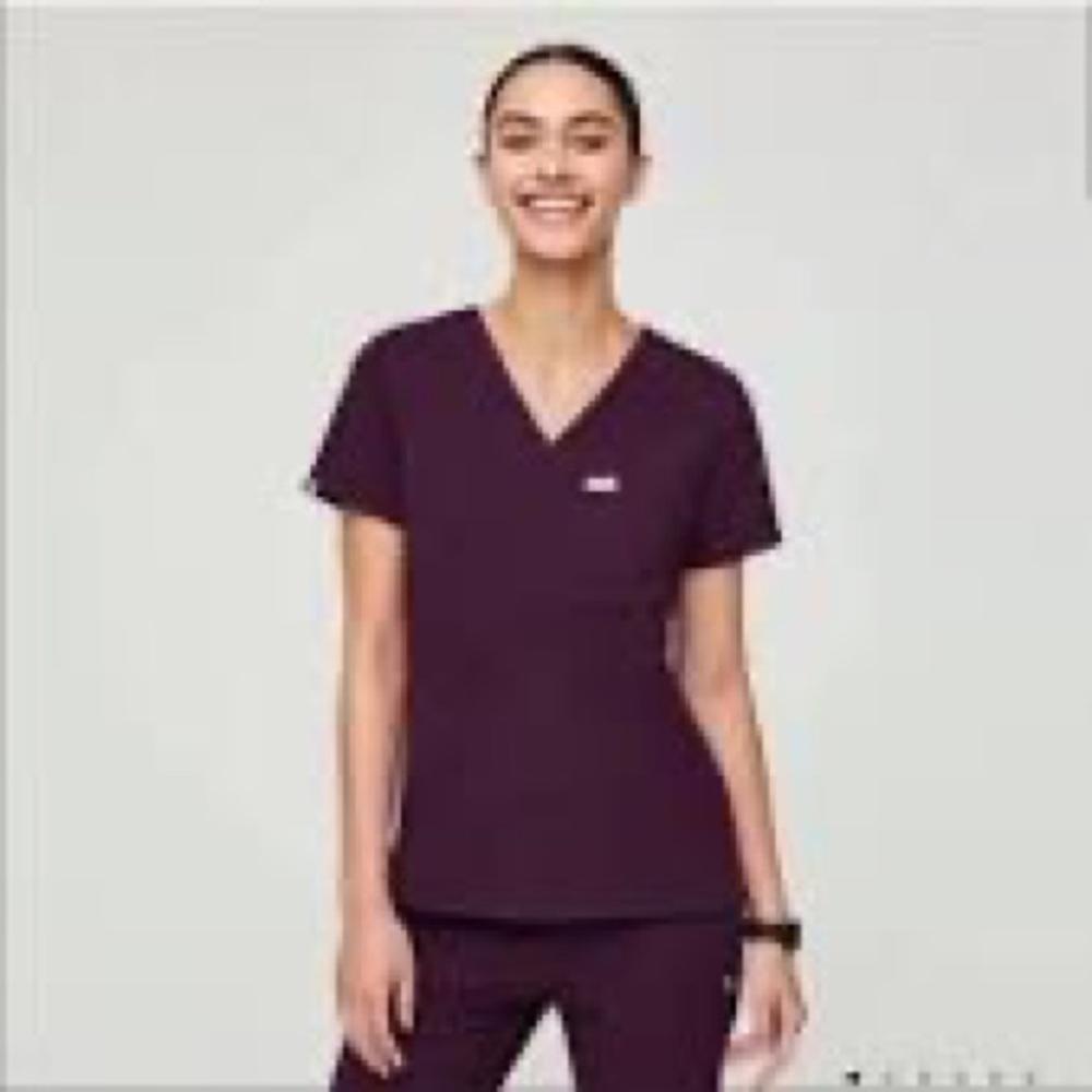 Figs Deep Purple Caterina top - Medium